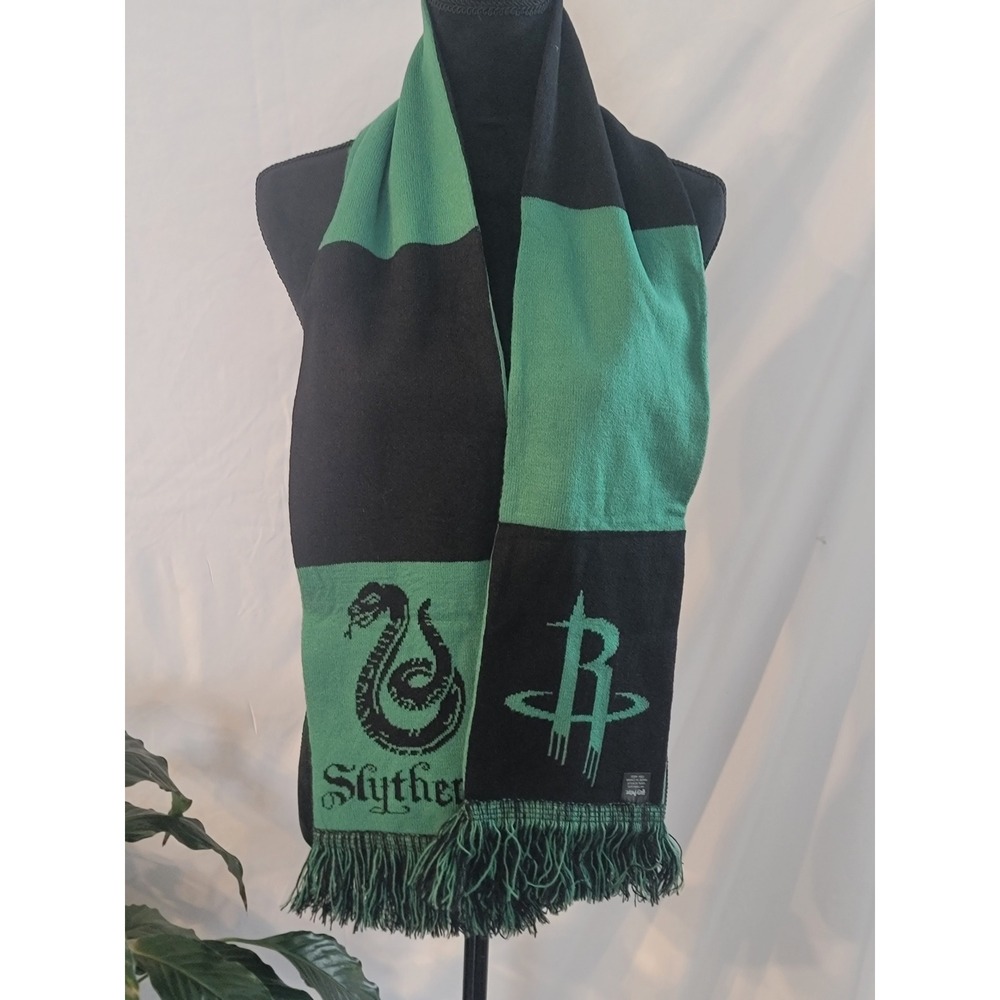 Harry Potter Slytherin Scarf Green Black Knit Fringe Hogwarts House 44932‎